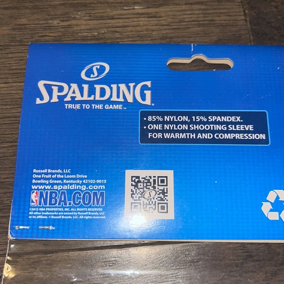 NBA Basketball Shooting Sleeve Arm Band Warmer Compression Vintage Spalding new - Picture 4 of 8